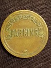 Vintage Advertising Parking Token   13 Coins Restaurant 