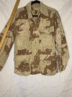 Vintage Desert Storm Chocolate Chip Military Camo Combat Coat Medium Regular