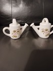 Collectible Salt   Pepper Shaker Set  Watering Can  Ceramic