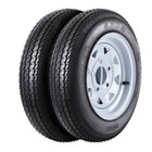 2 Pack Trailer Tires On Rims 4 80-8 4 80x8 480-8 6pr Load Range C  4 Lug 4  Pcd
