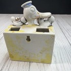 1930s Walt Disney Bisque Toothbrush Holder Long Billed Donald Mickey And Minnie