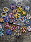 Vintage Kuchi Tribal Patches Medallions Gul 25pcs Bulk Lot 2  - 3   21178 
