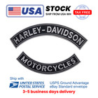Harley-davidson Black   White Rocker Patch Set 15    12  Embroidered Back  Logo