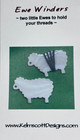 Vintage Kelmscott Designs Mother Of Pearl Ewe Lot Of 2 Thread Winder Sewing