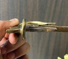 Old Vintage Brass Pig Shape Rare Unique System Padlock With Long Key
