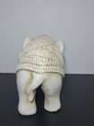 Elephant Figurine Carved Tribal Trunk Up Lucky Statue Resin Home Decor