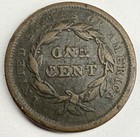 1840 Small Date Braided Hair Large Cent 1c- Good Details Us Type Coin