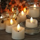 6 Pack Battery Operated Votive Candles 1 5 X 1 67 Inches Flameless Tealights