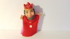 Royal King Finger Puppet Two Sided Different Faces Vintage 5  Small Toy Unusual