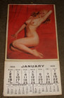 Marilyn Monroe 1955 Vintage Original Calendar Complete Golden Dreams 12x21