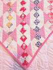 Vintage Baby Quilt Hand Made Crib Lap Snuggly Soft Favorite Blankie Ooak Country
