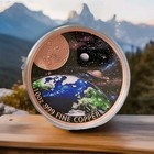 10 Oz Fine Copper  999 Space Universe Colorized In Capsule Preorder