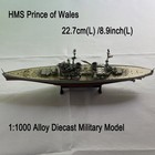 1 1000 Wwii Hms Prince Of Wales Battleship Model Diecast Military Collection