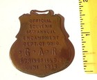   Gar   Antique Watch Fob - 1912 46th Encampment Dept Of Ohio - Springfield Ohio