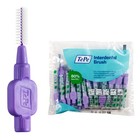 25 Interdental Brushes - Soft Dental Cleaning Tools For Teeth  Purple  6 Sizes