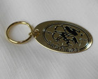 Vintage French  Novelty Astrology Key Chain Sagitarius Gold Tone Zodiac Sign