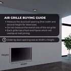 Steel Return Air Grille Hvac Duct Cover Grill White - Many Size Options