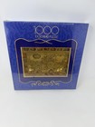 New Sealed Vintage F X Schmid Gold Metallic World Map Puzzle Wall Art  90017 Usa