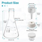 1000ml Lab Buchner Funnel Filtering Kit Flask Funnel Ceramics Lab Filter Kit Us