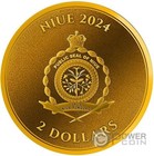 Burning Bitcoin Gilded 1 Oz Silver Coin 2  Niue 2024