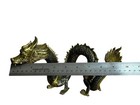 Vintage Solid Brass Dragon  10-inches Long X 6-inches Tall  Intricate Detailing