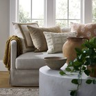 Threshold Studio Mcgee Lumbar Decorative Throw Pillow Cotton Tan Oversized