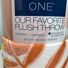 The Big One Plush Throw Blanket Oversized Super Soft Leaves Print 5 Ft X 6 Ft