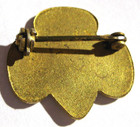 Vintage Rare 1917-24 Type 2a Girl Scout Membership Pin 3-star Gold Eagle Button