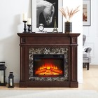 Cherry Wood Mantel - 45 6 w X 11 8 d X 40 h Fireplace Surround