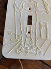 1976 Flash It Corp Flasher Light Switch Novelty Switchplate Cover Fisherman