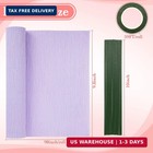 Rainflow 27 Pcs Crepe Paper Roll Kit - 6 Rolls Crepe Paper Sheets With Floral Ta