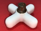 Antique White Porcelain Cold Water Faucet Handle Knob Tub-bathroom-kitchen Sink