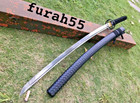 Handmade Japanese Samurai Katana Sword Damascus Folded Steel Sharp Full Tang 