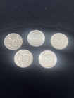 Lot Of Five  nice  Pre 1921 Morgan Silver Dollars  dates In Description 