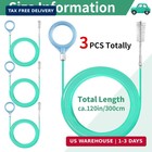 3 Pcs Auto Sunroof Drain Cleaning Tool  120 Inch Long Flexible Tube Cleaning Bru