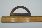 Antique Brass Bronze Protractor Engineering Drafting Tool Pre-1930 Surveying