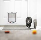 4 Way Pet Door Cat Puppy Dog Magnetic Lock Lockable Safe Flap Door Frame Abs