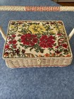 Vtg jcpenney sewing Basket 9 1 2 X 12 X 6    japan excellent W contents  1960   s  