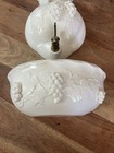 Andrea By Sadek Wall Mount Fountain Planter Ceramic Grape Vine Decor Japan