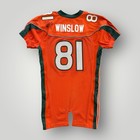 2003 Nike Kellen Winlsow Ii Miami Hurricanes Game Issued Un Worn Used Jersey