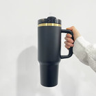 Personalized 40 Oz Black And Gold Tumbler  same Quality As A Stanley  