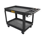 16 30 Inch Polypropylene Service Cart Heavy Duty 500 Lbs Tools Organizer Rolling