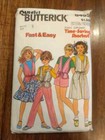 Girls Jumper Dress  Skirt  Vest  Pants   Shorts Sewing Pattern Size 10-14  6453