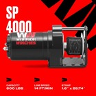 Warrior Winches 12v Electric Snow Plow Winch  600 Lbs Atv Utv Truck 3yr Warranty