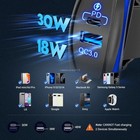 Pd Usb Rocker Switch W  4 2a Quick Charger Blue Led For Jeep Chevy Honda Truck