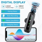 Wireless Microphone Mini Mic For Iphone android Phone  Led Display Lavalier Micr
