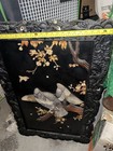 Vintage Chinese Carved Hardstone And Lacquer