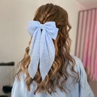 8 Inch Hair Bows Barrettes For Women   Girls Large Satin Bow Hair Clip With L   