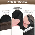 M Meterxity 2pack Door Sweep - 39  Bottom Brush 30mm H Brush  Brown