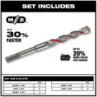 2-cutter Sds-plus Carbide Hammer Drill Bit Set  10-piece 